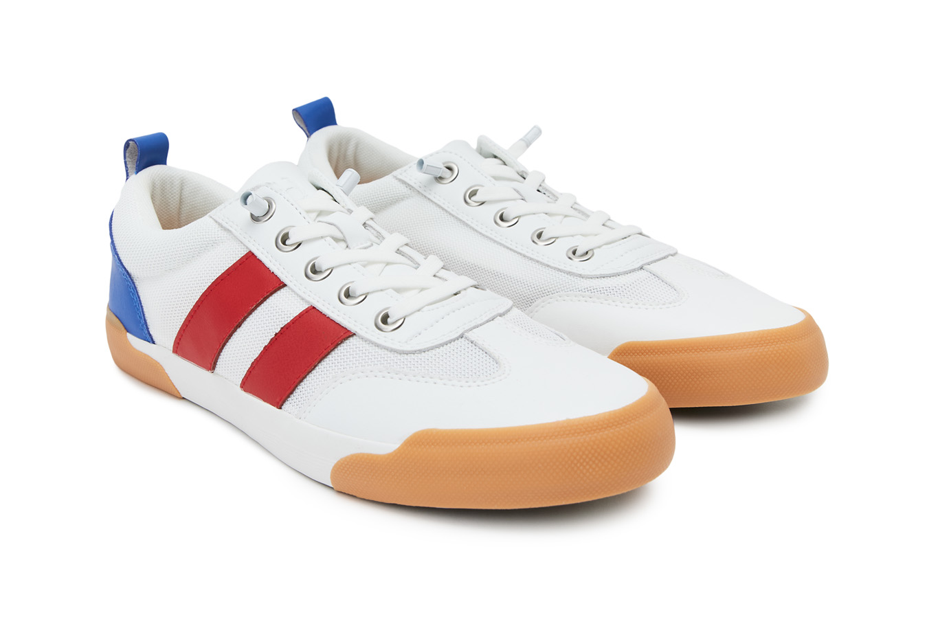 Кеды мужские 43215AM-1642 белый/красный, фото 2