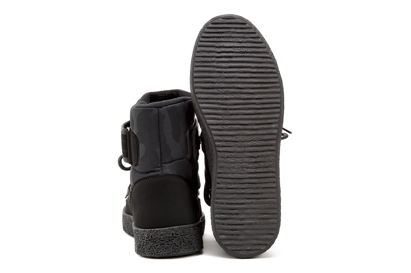 ботинки 18005UR черный камуфляж, фото 4