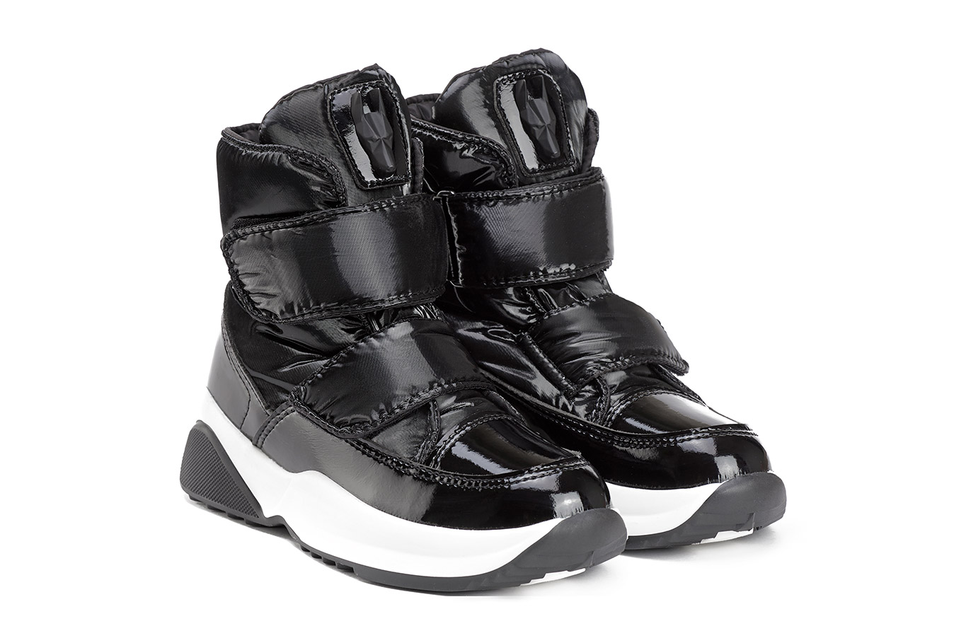 ботинки 1624R черный флэш, фото 2