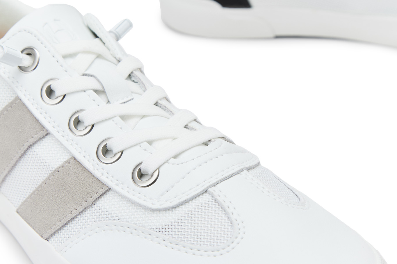 Кеды мужские 43215AM-1641 белый/серый, фото 6