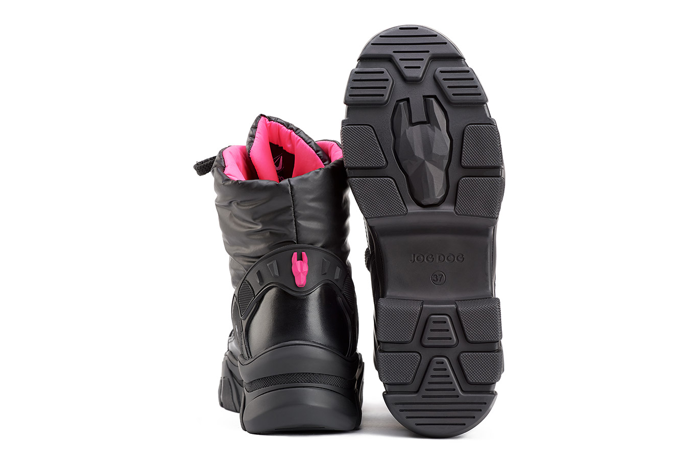 ботинки 1704DR черно-розовый клайдер, фото 4