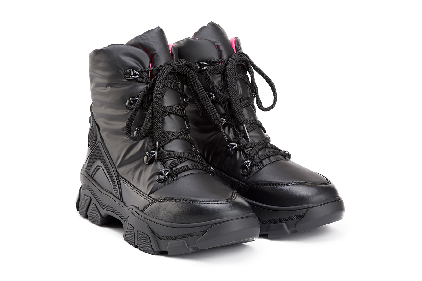 ботинки 1704DR черно-розовый клайдер, фото 2