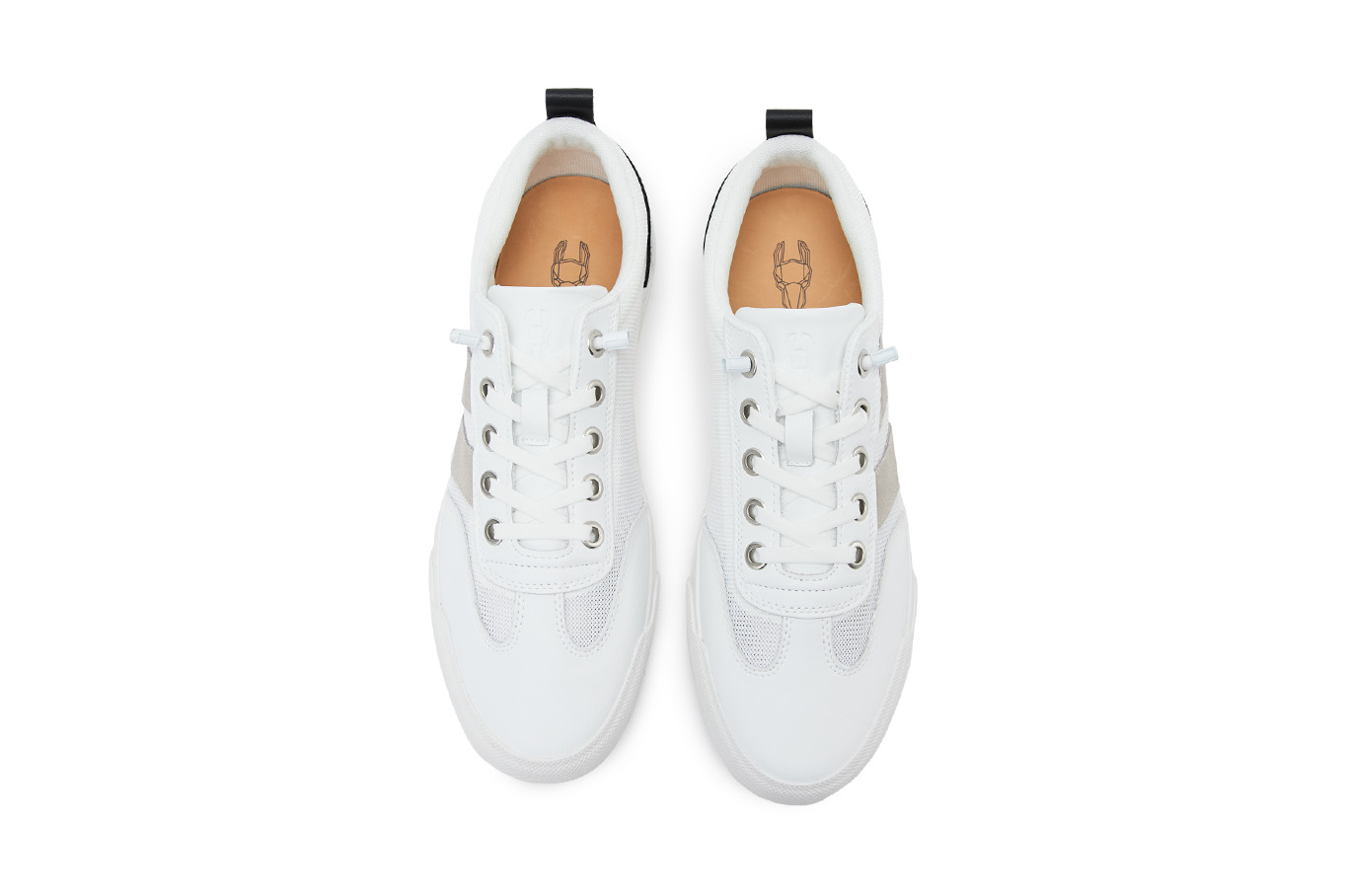 Кеды мужские 43215AM-1641 белый/серый, фото 5