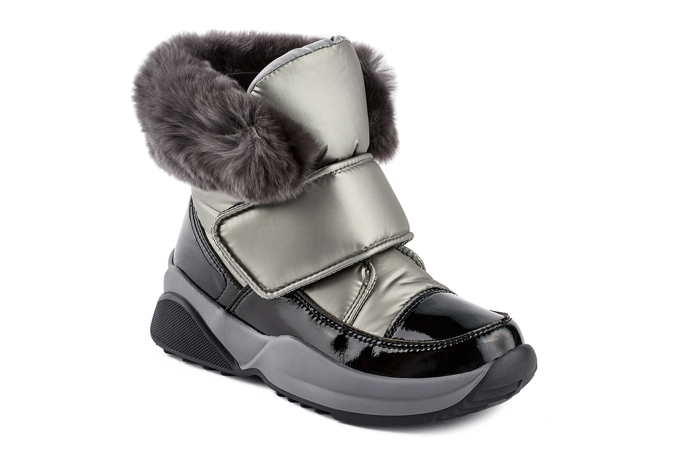 Ботинки 1608R серебряный сигма, фото 1