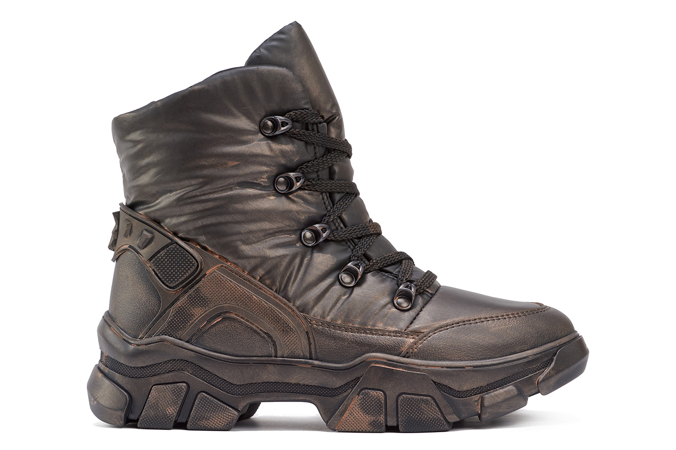 ботинки 1714DR черно-бронзовый винтаж, фото 1