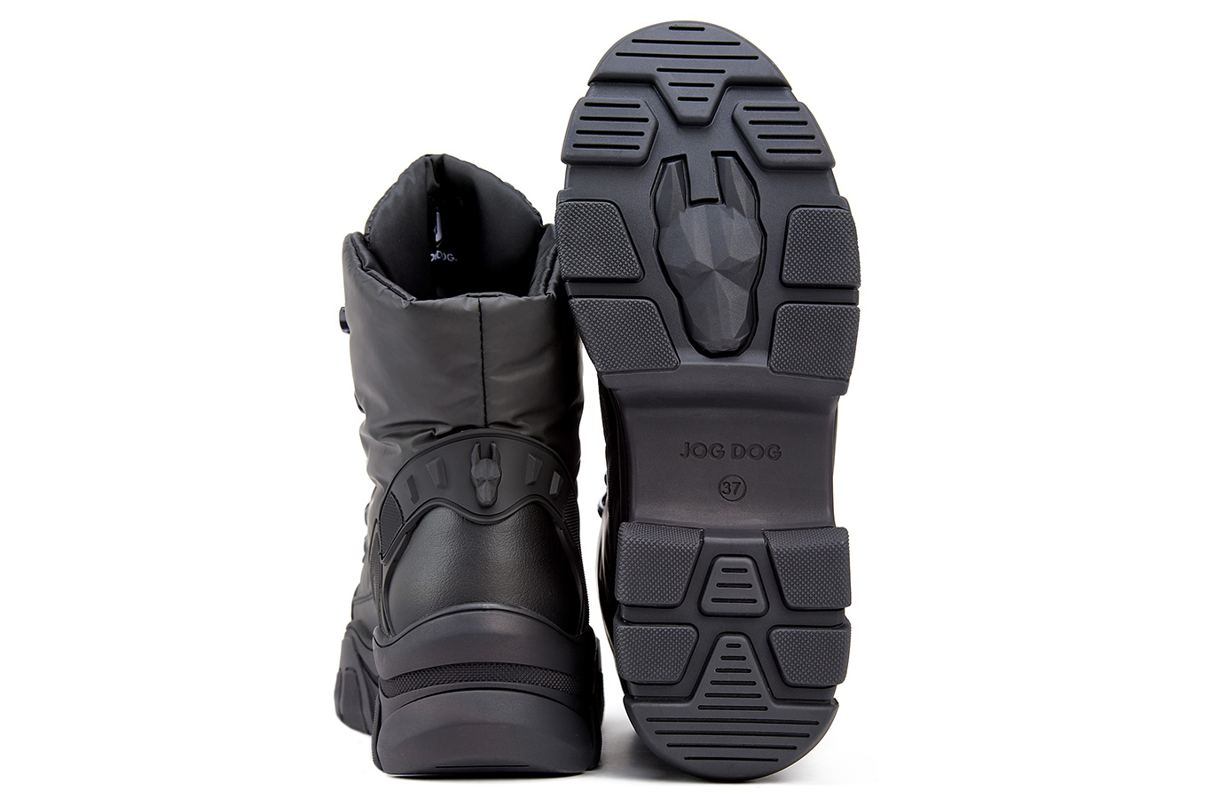 ботинки 1704DR черный клайдер - фото