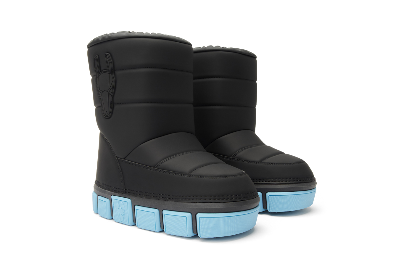 ботинки 34254UU-0233 черный\голубой сигма, фото 2