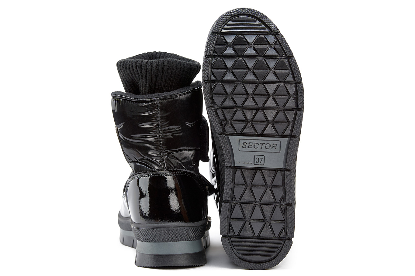 ботинки 14063R черный флэш, фото 4