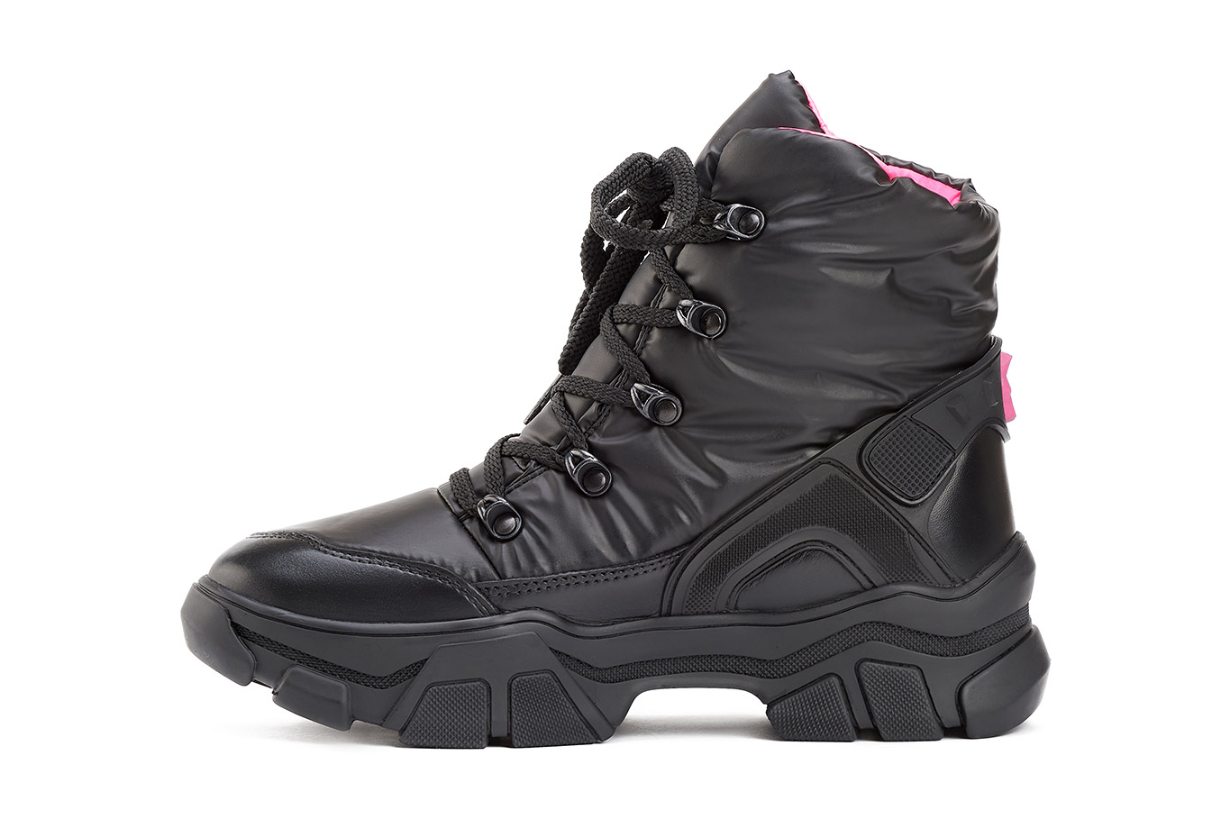 ботинки 1704DR черно-розовый клайдер, фото 3