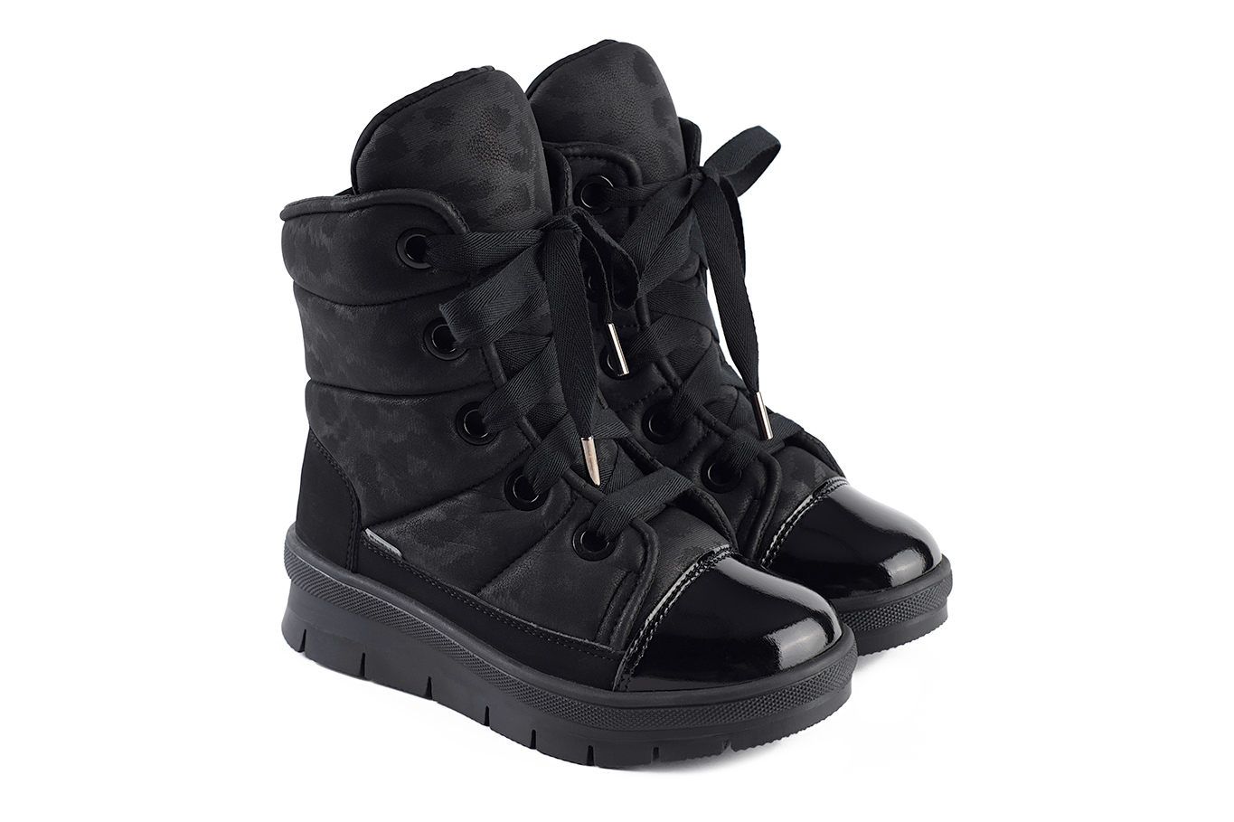 ботинки 14011R черный лео, фото 2