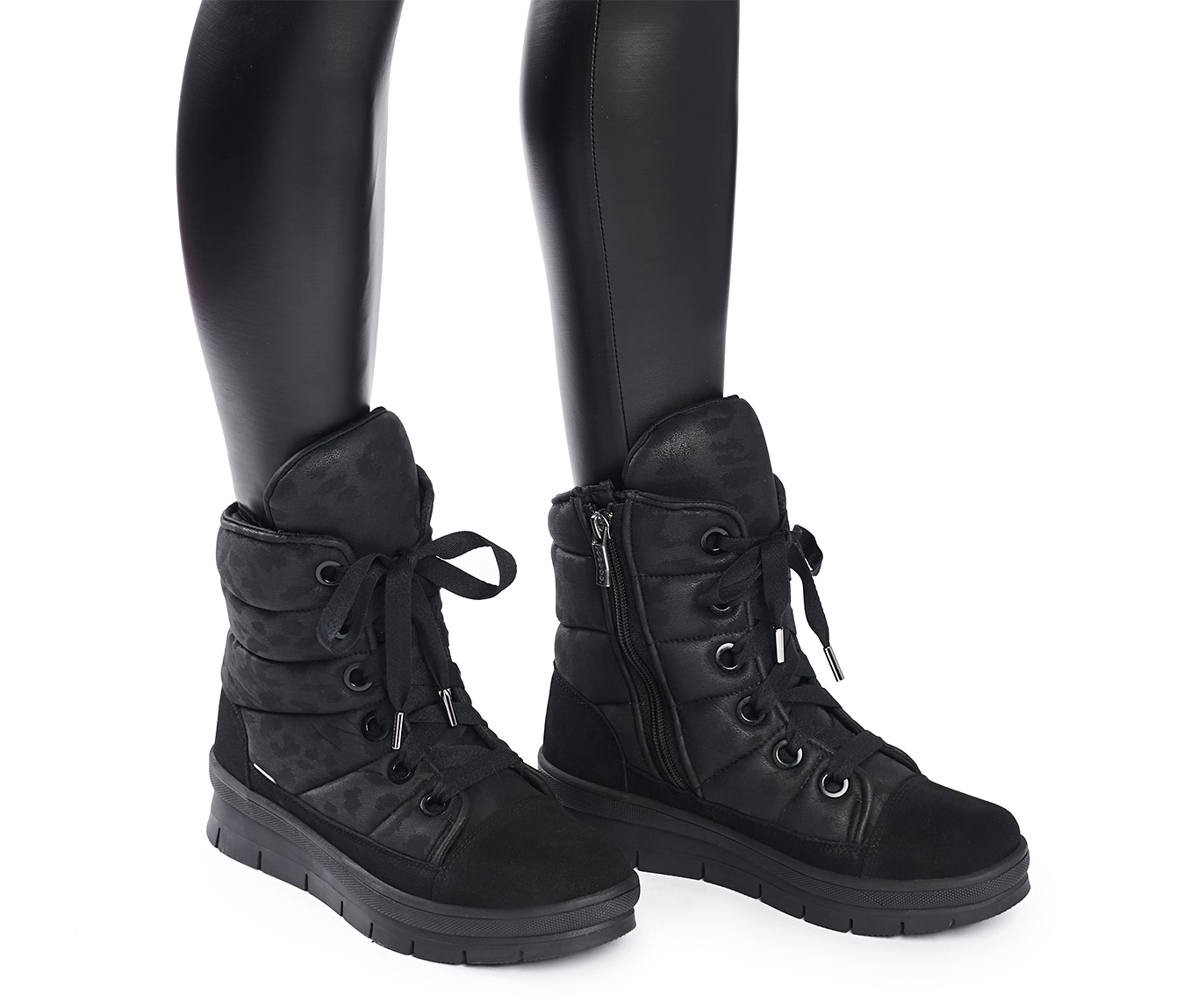 ботинки 14011DR черный лео, фото 5