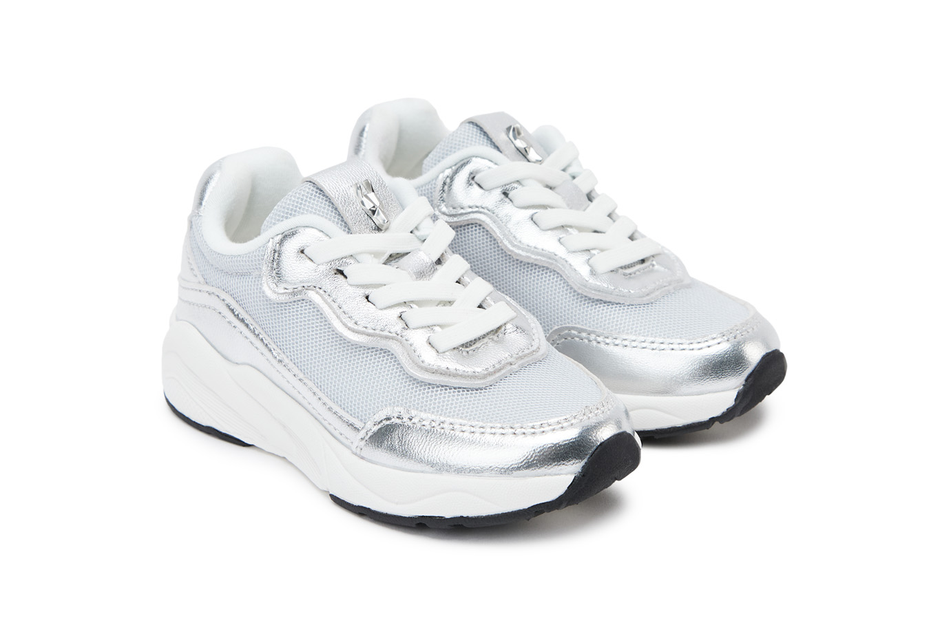 Кроссовки детские 58300KU-1604 серебряный, фото 6